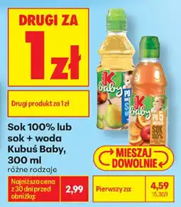 Biedronka Kubus baby aanbieding
