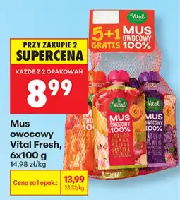 Biedronka Vital Fresh mus owocowy aanbieding