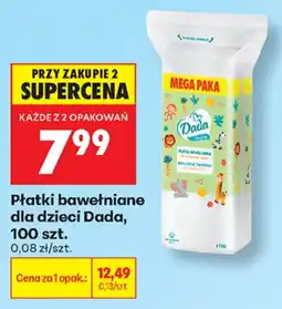 Biedronka Dada Płatki bawełniane aanbieding