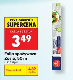 Biedronka Zosia folia spożywcza aanbieding