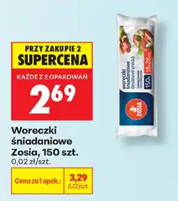Biedronka Zosia woreczki śniadaniowe aanbieding