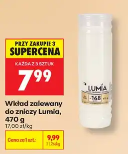 Biedronka Lumia wkład zalewany do zniczy aanbieding