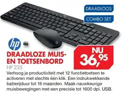 Vobis hp draadloze muis-en toetsenbord hp 235 aanbieding