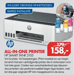 Vobis hp all-in-one printer hp smart tank 5105 aanbieding