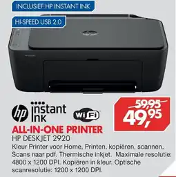 Vobis hp instant ink all-in-one printer hp deskjet 2920 aanbieding