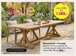 Sijben Gartentisch Prestige aanbieding