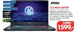 Vobis msi 17,3 inch laptop katana a17 ai b8vf-835nl aanbieding