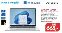Vobis ASUS 14" LAPTOP aanbieding