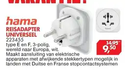 Vobis Hama reisadapter universeel 223455 aanbieding