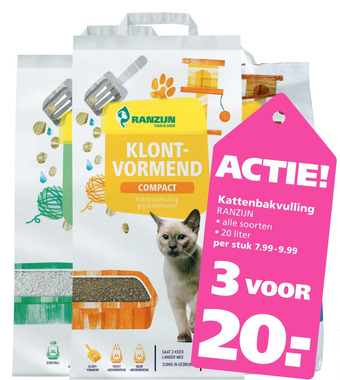 Ranzijn Ranzijn Kattenbakvulling aanbieding