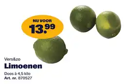 Bidfood Vers&zo limoenen aanbieding