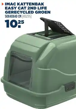 Van der Meer imac kattenbak easy cat 2nd life gerecycled groen aanbieding