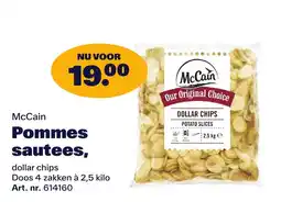 Bidfood McCain Pommes sautees, dollar chips aanbieding