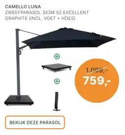 Tuinmeubelshop Camello luna aanbieding