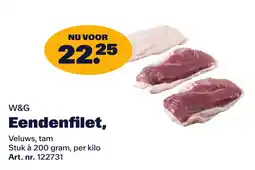 Bidfood W&G Eendenfilet aanbieding