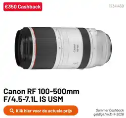 Kamera Express Canon RF 100-500mm F/4.5-7.1L IS USM aanbieding