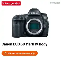 Kamera Express Canon EOS 5D Mark IV body aanbieding