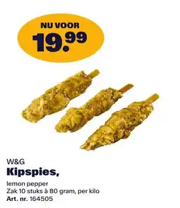 Bidfood W&G Kipspies, aanbieding