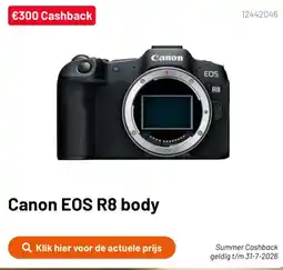 Kamera Express Canon EOS R8 body aanbieding