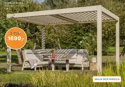 Tuinmeubelshop Camello Alura Pergola 300x300 cm Loft aanbieding