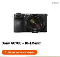 Kamera Express Sony A6700 + 18-135mm aanbieding