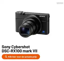 Kamera Express Sony Cybershot DSC-RX100 mark VII aanbieding