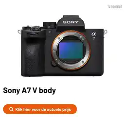 Kamera Express Sony A7 V body aanbieding