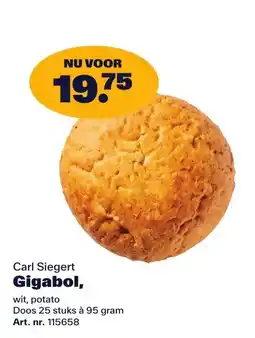 Bidfood Carl Siegert Gigabol aanbieding