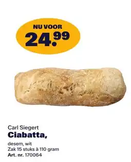 Bidfood Carl Siegert Ciabatta aanbieding