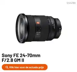 Kamera Express Sony FE 24-70mm F/2.8 GM II aanbieding