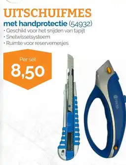 Ivana ivana uitschuifmes met handprotectie (54932) aanbieding