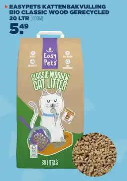 Van der Meer Easy Pets Classic Wooden Cat Litter aanbieding