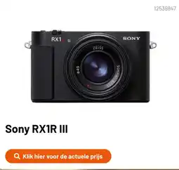 Kamera Express Sony RX1R III aanbieding