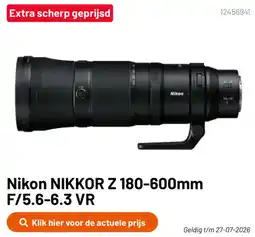 Kamera Express Nikon NIKKOR Z 180-600mm F/5.6-6.3 VR aanbieding