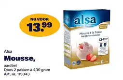 Bidfood Alsa Mousse, aardbei aanbieding