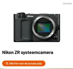 Kamera Express Nikon ZR systeemcamera aanbieding