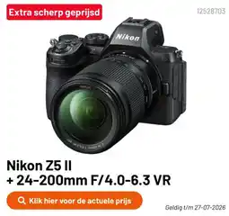 Kamera Express Nikon Z5 II + 24-200mm F/4.0-6.3 VR aanbieding