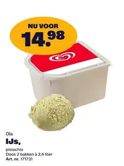 Bidfood Ola IJs, pistachio aanbieding