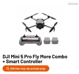 Kamera Express DJI Mini 5 Pro Fly More Combo + Smart Controller aanbieding