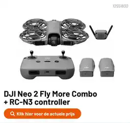 Kamera Express DJI Neo 2 Fly More Combo + RC-N3 controller aanbieding