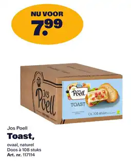 Bidfood Jos Poell Toast aanbieding