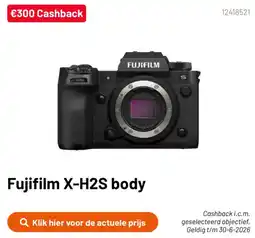 Kamera Express Fujifilm X-H2S body aanbieding