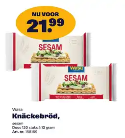 Bidfood Wasa Knäckebröd, sesam aanbieding