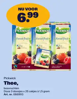 Bidfood Pickwick Thee, bosvruchten aanbieding