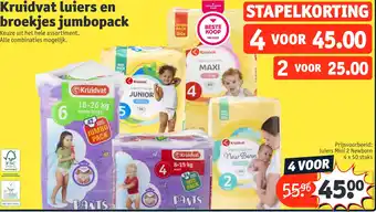 Kruidvat Kruidvat luiers en broekjes jumbopack aanbieding