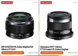 Kamera Express OM SYSTEM M.Zuiko Digital ED 25mm F/1.8 II aanbieding