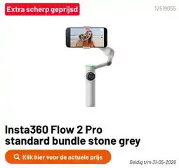 Kamera Express Insta360 Flow 2 Pro standard bundle stone grey aanbieding