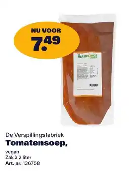 Bidfood De Verspillingsfabriek Tomatensoep aanbieding