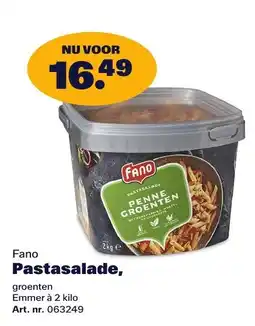Bidfood Fano Pastasalade, groenten aanbieding