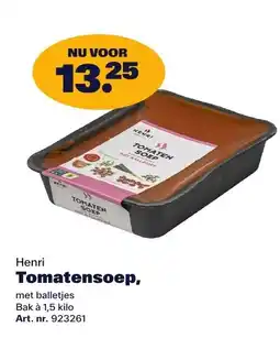 Bidfood Henri Tomatensoep aanbieding